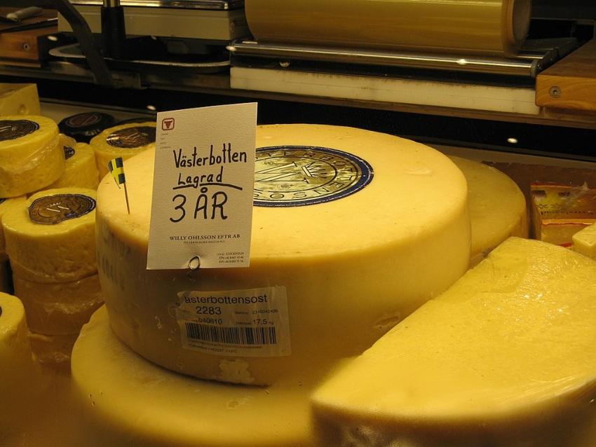 Drei Jahre alter Västerbotten-Käse