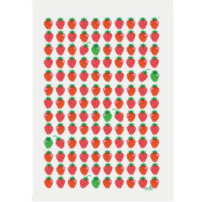 Anneko Design Geschirrtuch Erdbeeren 50x70 cm rot, grün, weiß