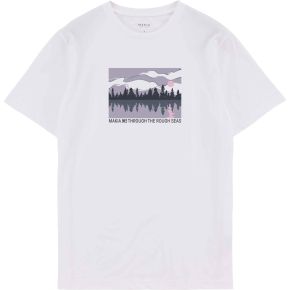 Makia Clothing x Baltic Sea Unisex T-Shirt mit Print weiß Shoreline