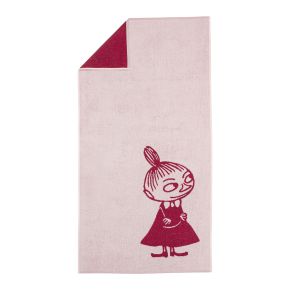 Moomin by Arabia Mumins Little My Duschtuch 70x140 cm (Öko-Tex) rosa, dunkle kirsche