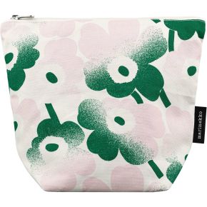 Marimekko Unikko Mini Häivähdys Kaje Kulturtasche 12x24x28 cm weiß, hellrosa, grün