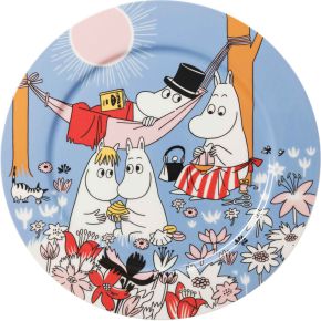 Moomin by Arabia Mumins Familienzeit Platte Ø 30 cm blau, mehrfarbig