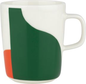 Marimekko Tasapaino (Gleichgewicht) Tasse / Becher 0,25 l cremeweiß, grün, leuchtend blau, orange