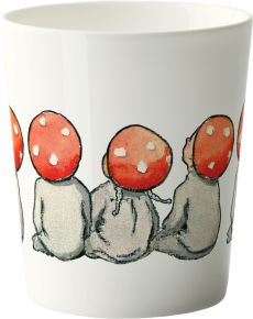 Design House Elsa Beskow Weihnachten Tasse / Becher 0,28 l Waldkinder creme., rot