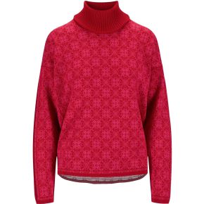 Dale of Norway Damen Merino Pullover mit Kragen himbeer, rosenrot Firda