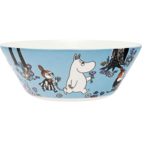 Moomin by Arabia Mumins Freunde für immer Schüssel Ø 15 cm blau, creme