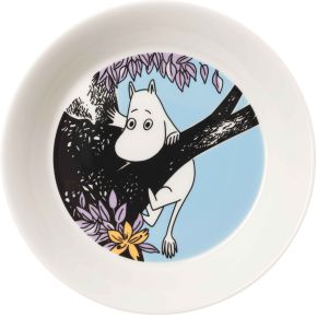 Moomin by Arabia Mumins Freunde für immer Teller / Untertasse Ø 15 cm blau, creme