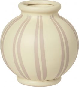 Broste Copenhagen Vase bauchig Höhe 17,8 cm Ø 17,8 cm Wilma