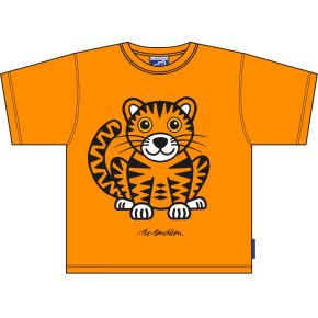 Bo Bendixen Unisex Kinder T-Shirt orange Tiger