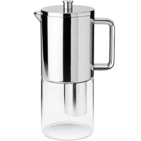 Stelton Brus Wasserfilterkanne 1,6 l klar, stahl