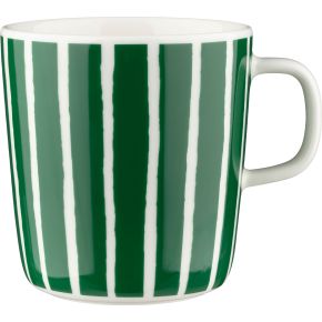 Marimekko Piccolo Oiva Tasse / Becher 0,4 l cremeweiß, grün