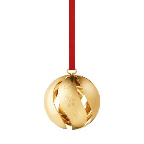 Georg Jensen Weihnachten 2024 Christbaumkugel gold