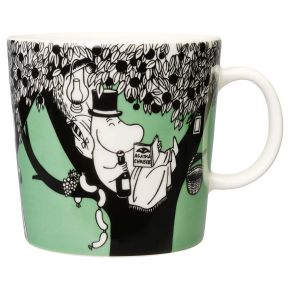 Moomin by Arabia Mumins Tasse / Becher 0,4 l grün, cremeweiß, schwarz