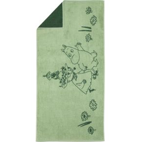 Moomin by Arabia Mumins Freunde für immer Duschtuch 70x140 cm (Öko-Tex) grün