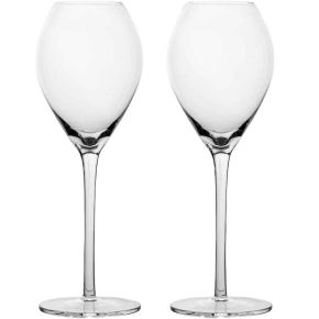 Sagaform Saga Champagnerglas 23 cl klar, gerippter Stiel 2 Stk.