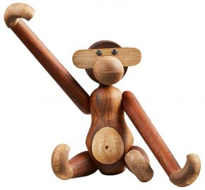 Kay Bojesen DK Affe Höhe 28 cm Teak, Limba