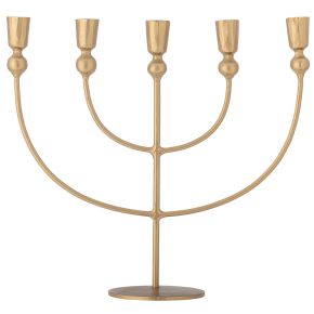 Bloomingville Kerzenständer 5 flammig gold Höhe 31,5 cm Länge 35 cm Tiefe 11,5 cm Linka