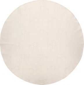 Södahl Damast Baumteppich Star (beschichtet / Öko-Tex) Ø 120 cm beige