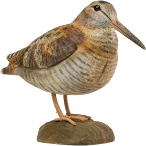 Wildlife Garden DecoBird Waldschnepfe handgeschnitzt