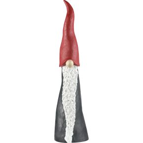 Nääsgränsgården Tomte Hoher Hut Höhe 51 cm grau, rot