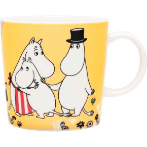 Moomin by Arabia Mumins Familienzeit Tasse / Becher 0,3 l gelb, creme